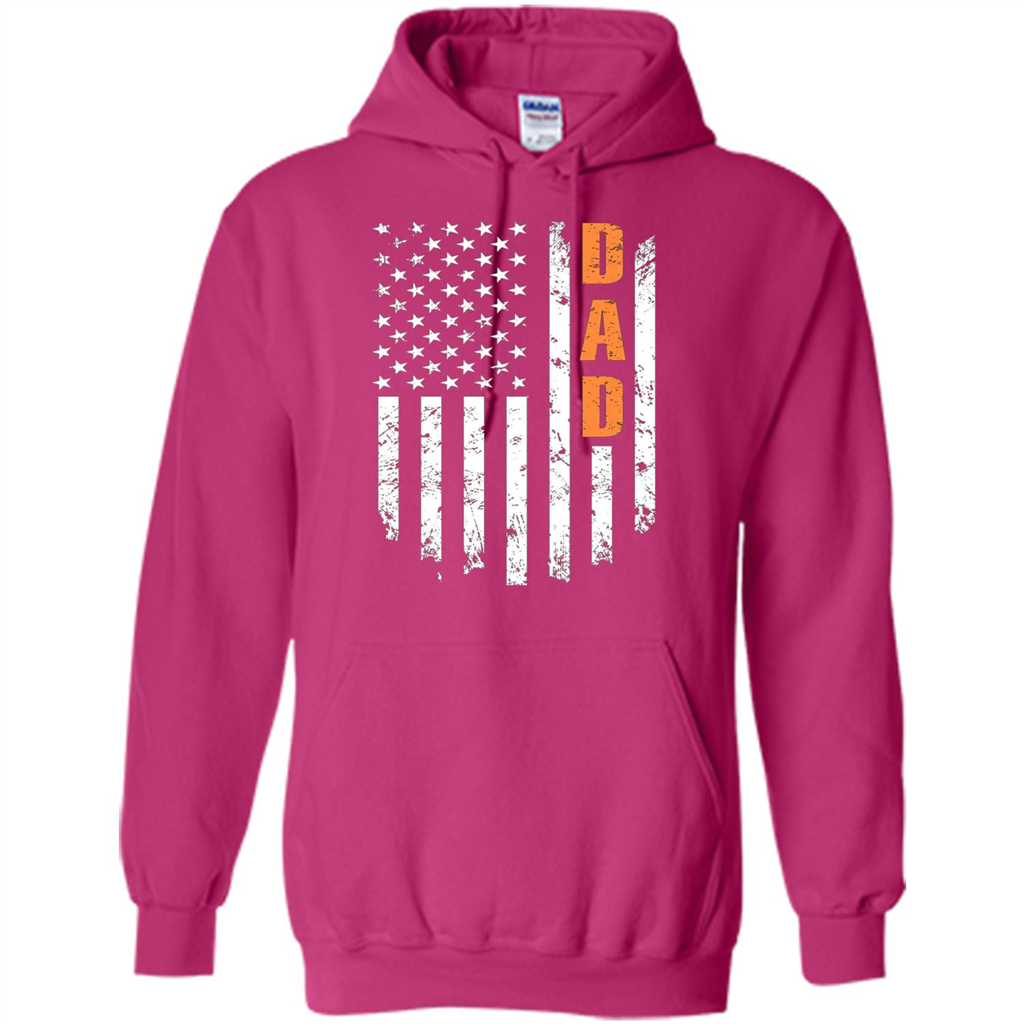 Fathers Day T-shirt American Flag Heliconia