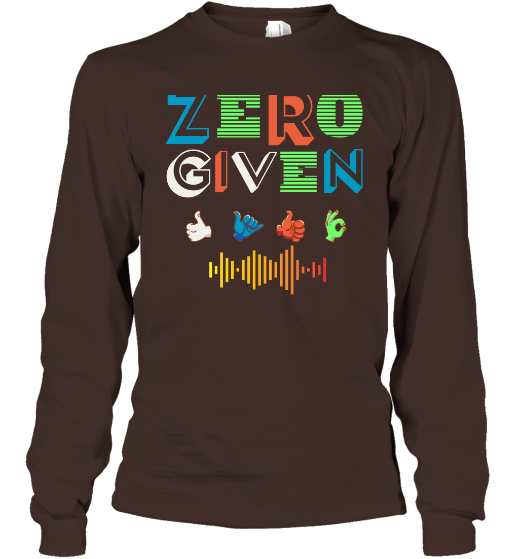 Zero Given Shirt Long Sleeve T-Shirt Long Sleeve T-Shirt Dark Chocolate