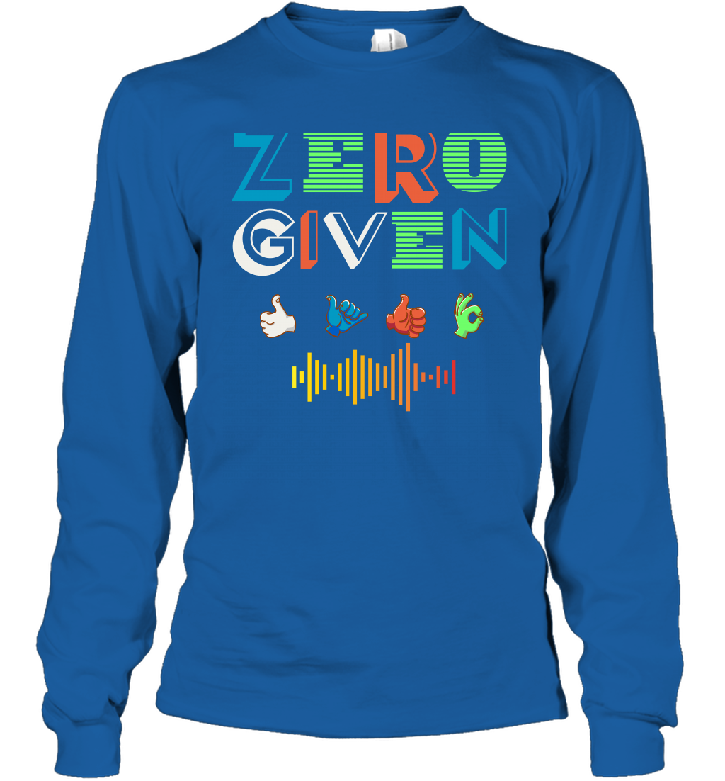 Zero Given Shirt Long Sleeve T-Shirt Long Sleeve T-Shirt Royal