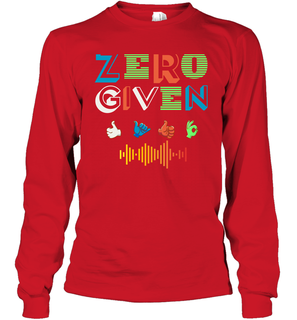 Zero Given Shirt Long Sleeve T-Shirt Long Sleeve T-Shirt Red