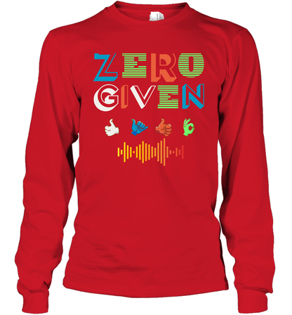 Zero Given Shirt Long Sleeve T-Shirt Long Sleeve T-Shirt Red