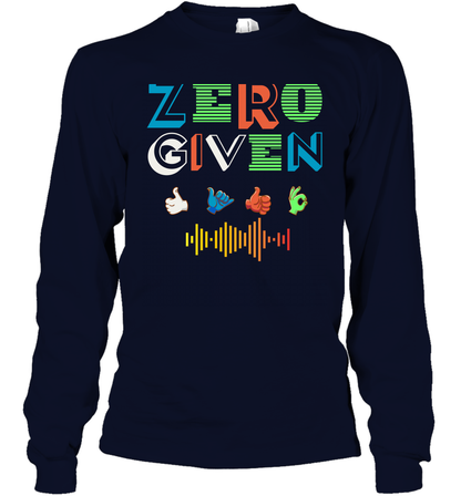 Zero Given Shirt Long Sleeve T-Shirt Long Sleeve T-Shirt Navy