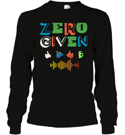 Zero Given Shirt Long Sleeve T-Shirt Long Sleeve T-Shirt Black