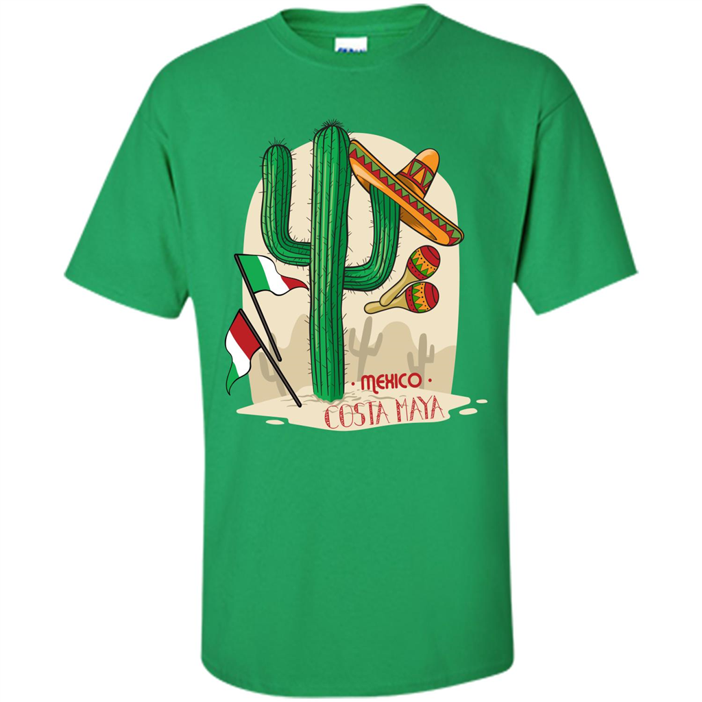 Summer T-shirt Mexico Costa Maya Irish Green