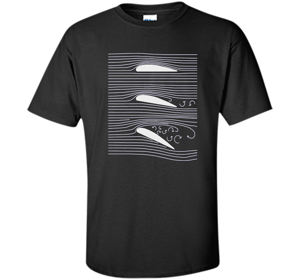Airplane Wing T-Shirt Aerospace Airfoil Stall Diagram cool shirt