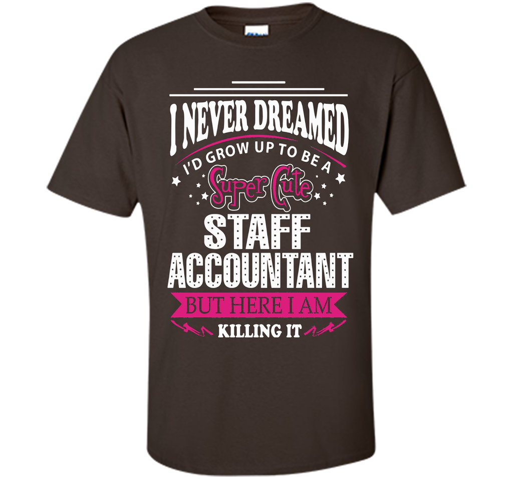 Staff Accountant T-Shirt cool shirt Dark Chocolate