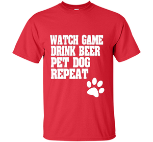 Sports Fan, Beer Drinker, Dog Lover Shirt for men and women shirt