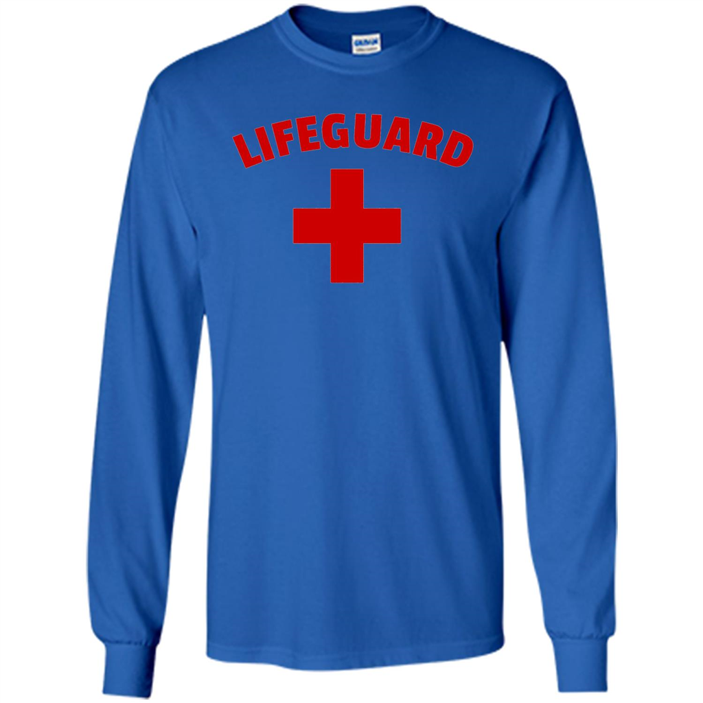 Certified Lifeguard White Red T-shirt Royal