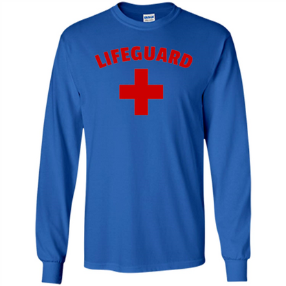Certified Lifeguard White Red T-shirt Royal