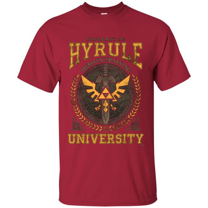 Property Of Hyrule Hero In Training Unicersity T-shirt Cardinal