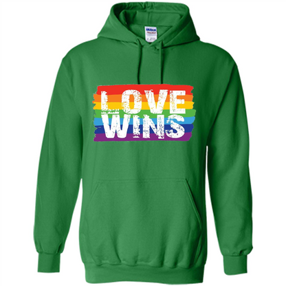 LGBTQ Pride T-shirt Love Wins Irish Green