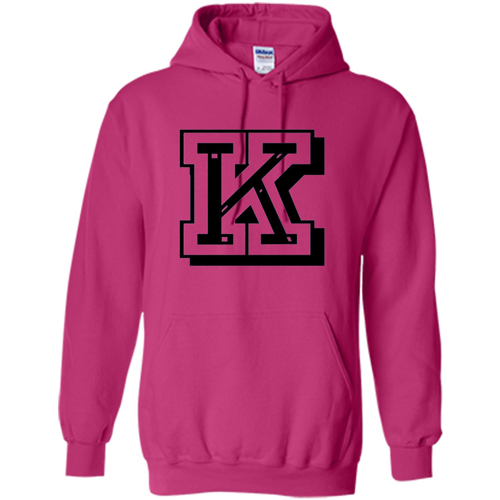 Letter K Initial T-Shirt for Names or Spelling Words Heliconia