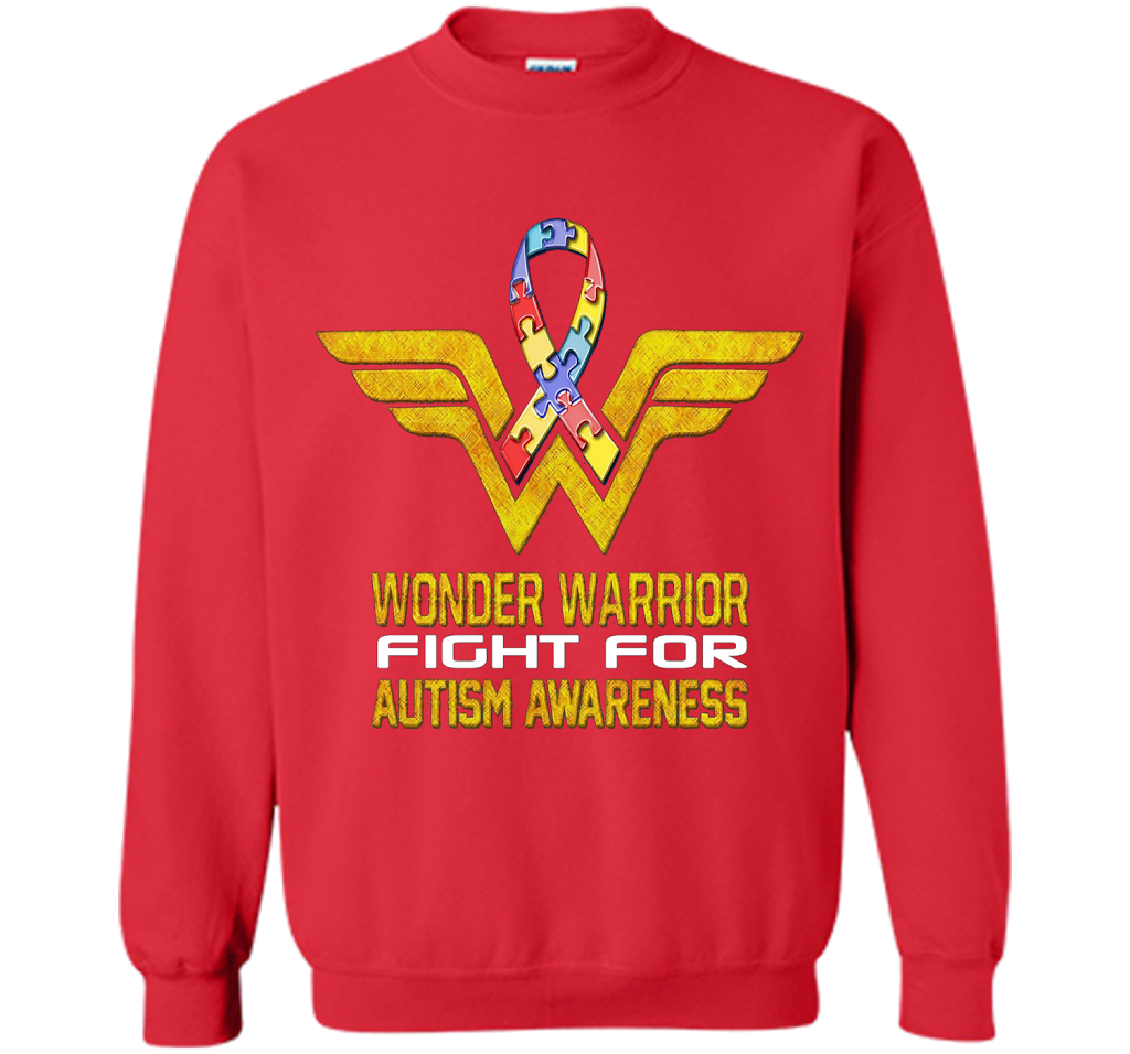 Wonder Warrior Fight For Autism Awareness T-shirt Red