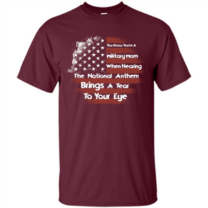 Military Mom. You Know You're A Military Mom When T-shirt