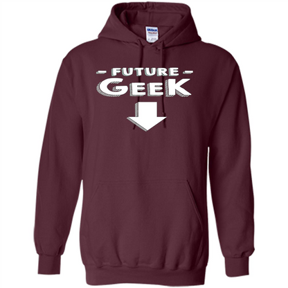 New Mommy T-shirt Future Geek Maroon