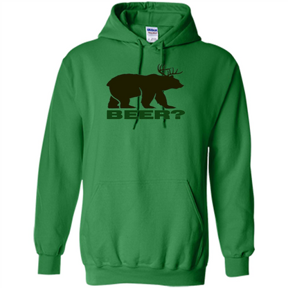 Bear Deer Bear Beer Funny T-shirt Irish Green