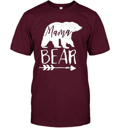 Mama Bear Shirt T-Shirt T-Shirt Maroon