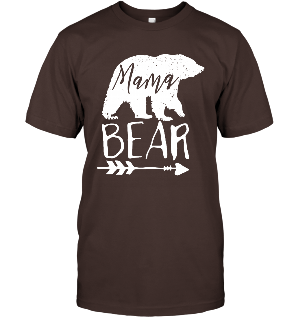 Mama Bear Shirt T-Shirt T-Shirt Dark Chocolate