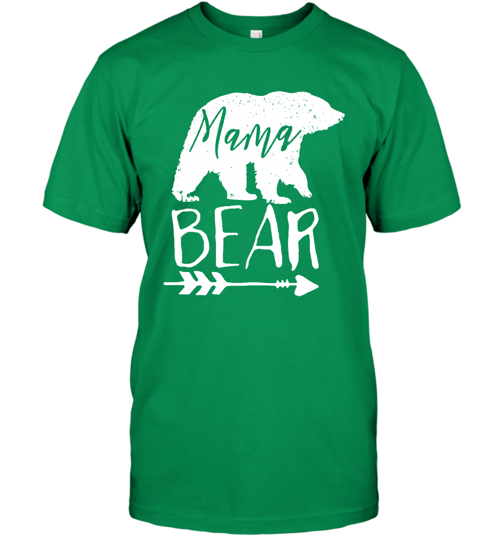 Mama Bear Shirt T-Shirt T-Shirt Irish Green