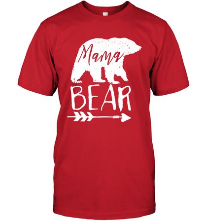 Mama Bear Shirt T-Shirt T-Shirt Red