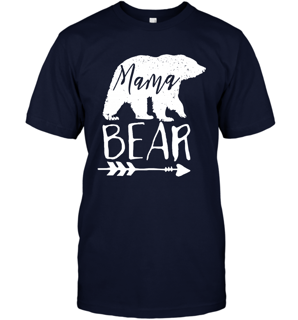 Mama Bear Shirt T-Shirt T-Shirt Navy