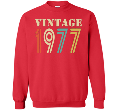 Vintage 1977 - 40th birthday gift shirt t-shirt Red