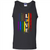LGBTQ Pride T-shirt Love Rainbow Heart Flag