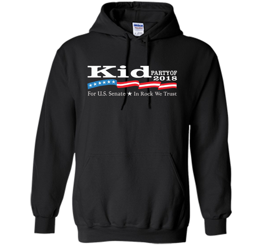 Kid For Senate 2018 Election Shirt In Rock We Trust cool shirt Black