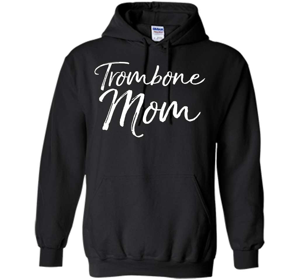 Trombone Mom Shirt Proud High School Marching Band Mother shirt Black