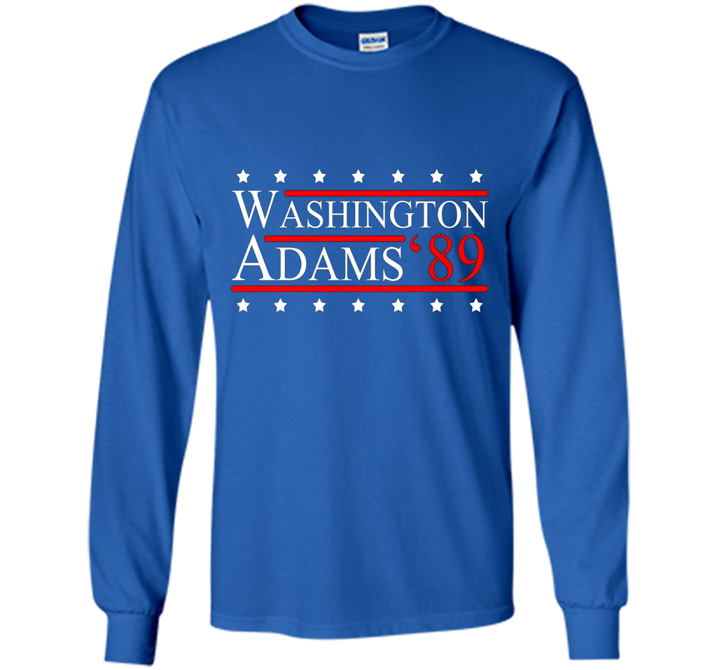 Washington Adams 1789 July 4th T-shirt Royal