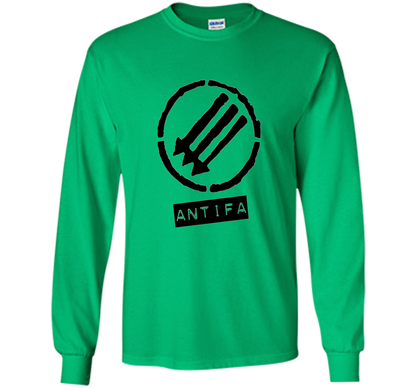 Anti Fascist Antifa Logo T-shirt Irish Green