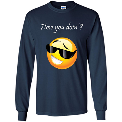 Cute Emotion T-shirt How You Doing Navy