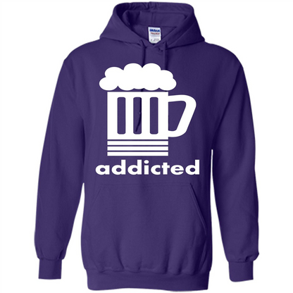 Beer T-shirt Addicted To Beer Purple