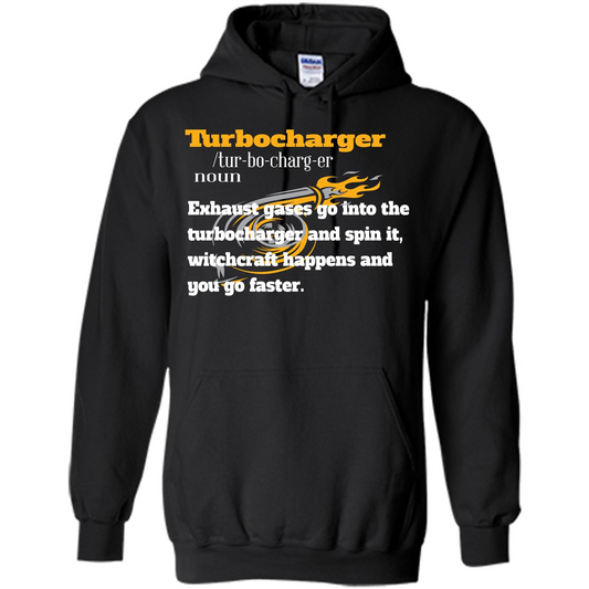 Car Lover T-shirt Turbocharger Exhaust Gases Go Into The Turbocharger Black