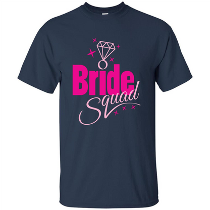 Bride Squad Bachelorette Party T-shirt Navy