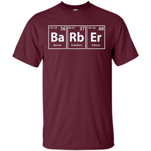 Barber (Ba-Rb-Er) Funny Elements Spelling T-Shirt