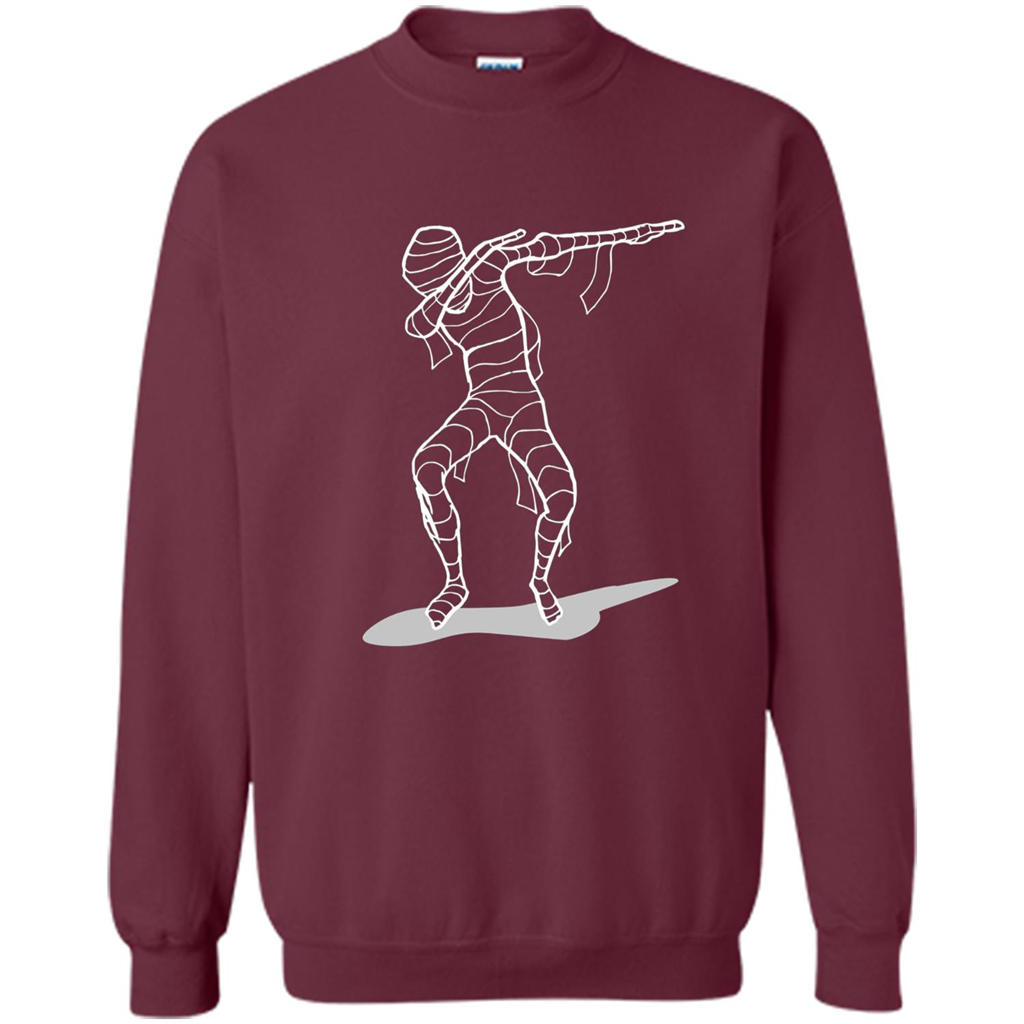 Dab Halloween T-shirt Hip Hop Dabbing Dancer T-shirt Maroon