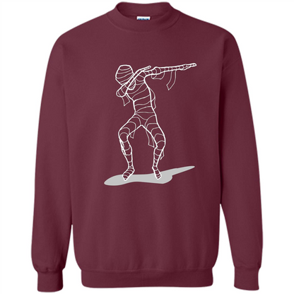 Dab Halloween T-shirt Hip Hop Dabbing Dancer T-shirt Maroon