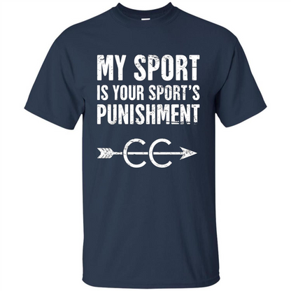 My Sport Is Your Sport's Punishment T-shirt Navy