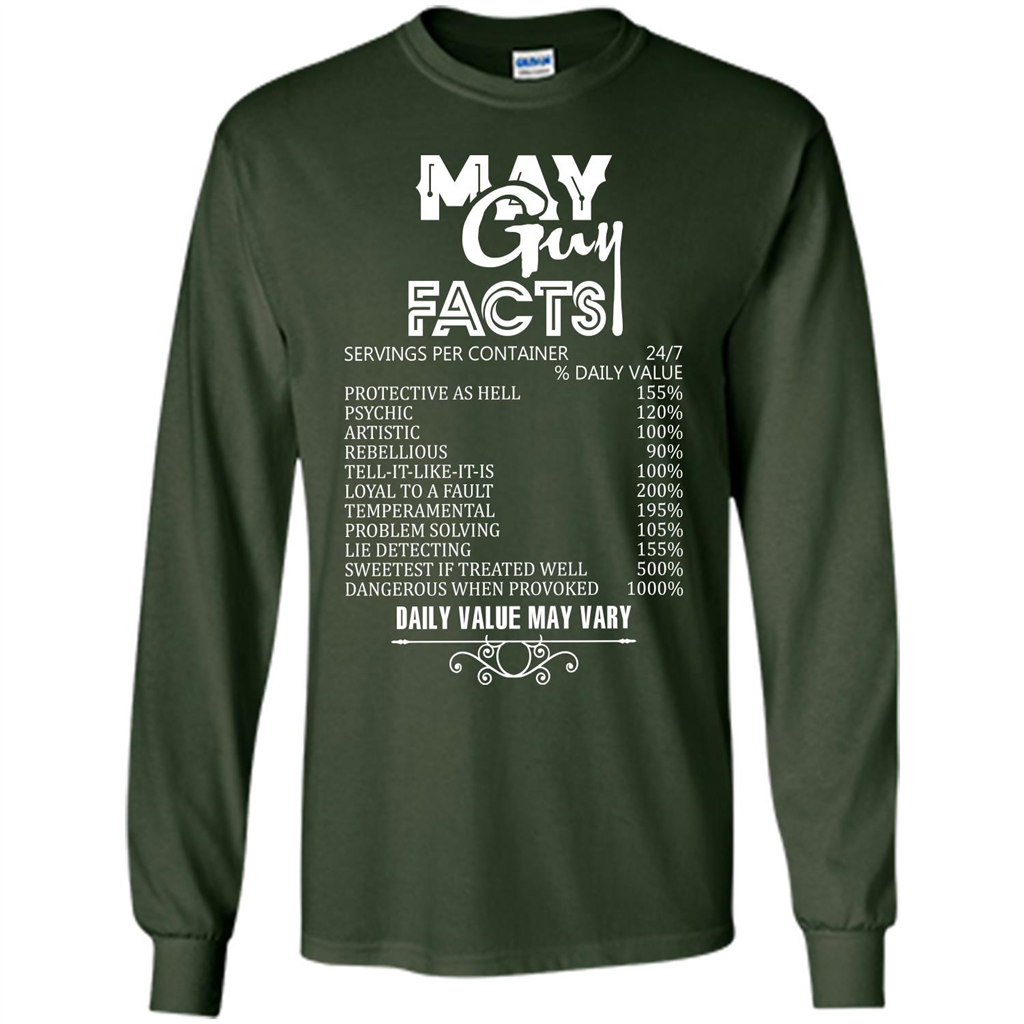 May Guy Facts T-shirt Forest Green