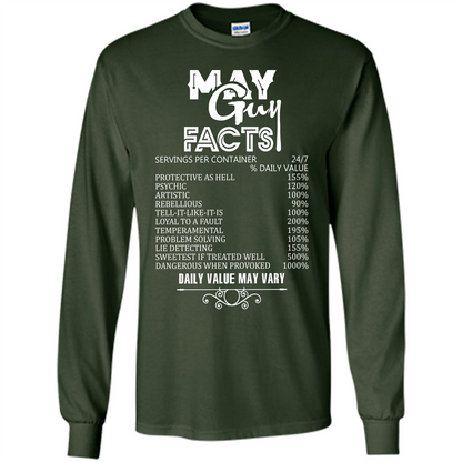 May Guy Facts T-shirt Forest Green