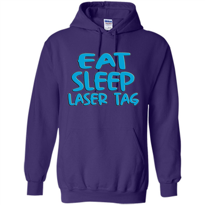Eat Sleep Laser Tag T-shirt Purple