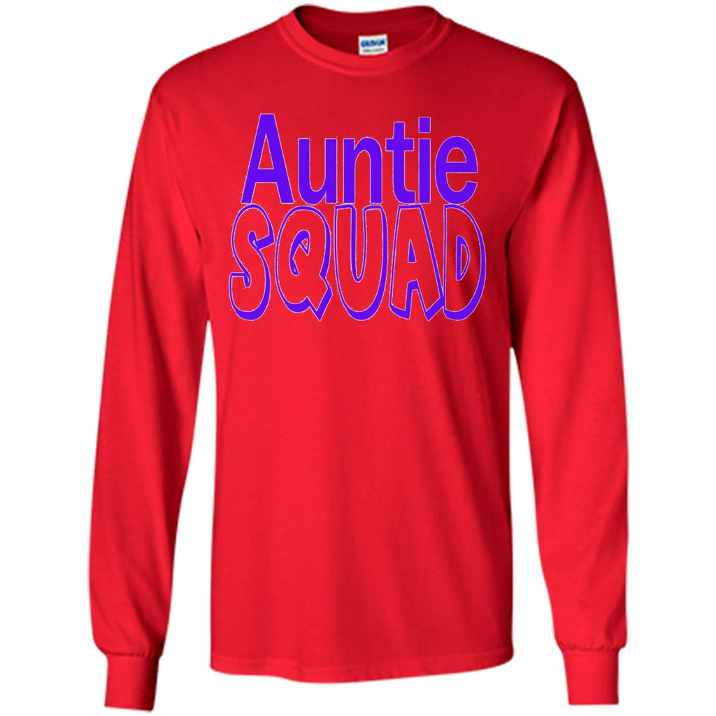 Auntie Squad T-Shirt Aunt Team Squad Red