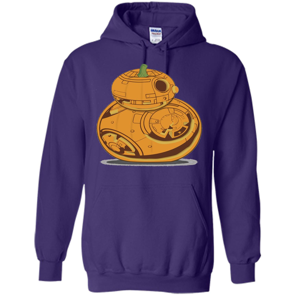 BB-8 Pumpkin Carving Halloween T-Shirt Purple