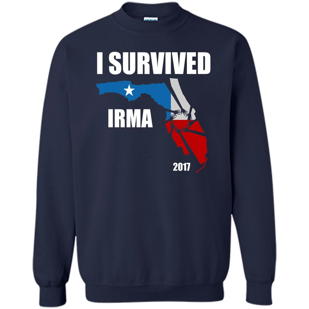 I Survived Hurricane Irma 2017 T-shirt Navy
