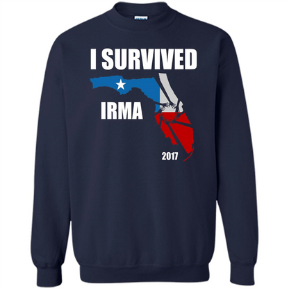 I Survived Hurricane Irma 2017 T-shirt Navy