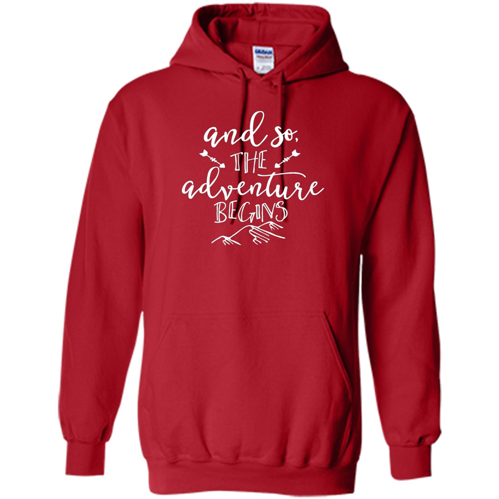And So the Adventure Begins T-shirt Red