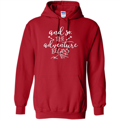 And So the Adventure Begins T-shirt Red