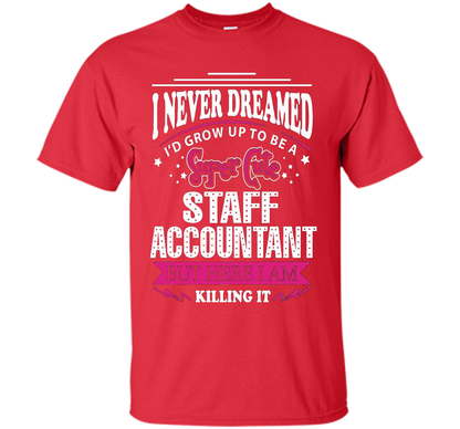 Staff Accountant T-Shirt cool shirt Red