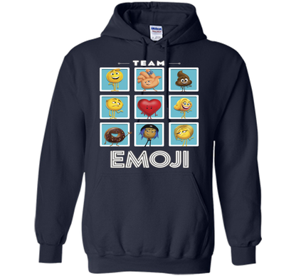 The Emoji Movie Team Emoji Panels Graphic T-Shirt shirt Navy
